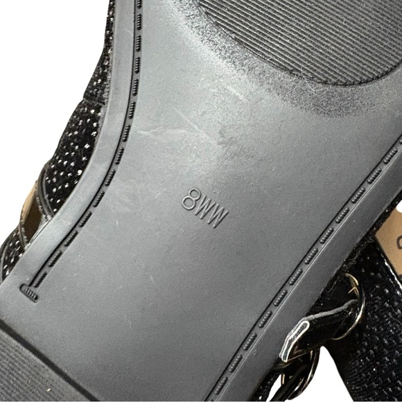 TORRID Elegant Flat Maryjane’s in Black Sparkle Size 8WW —Worn 1X - Picture 8 of 8